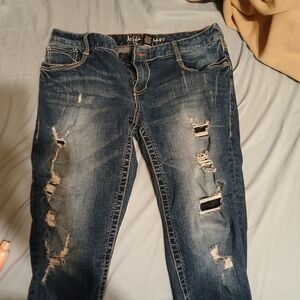 XOXO Distressed Denim Skinny Jeans